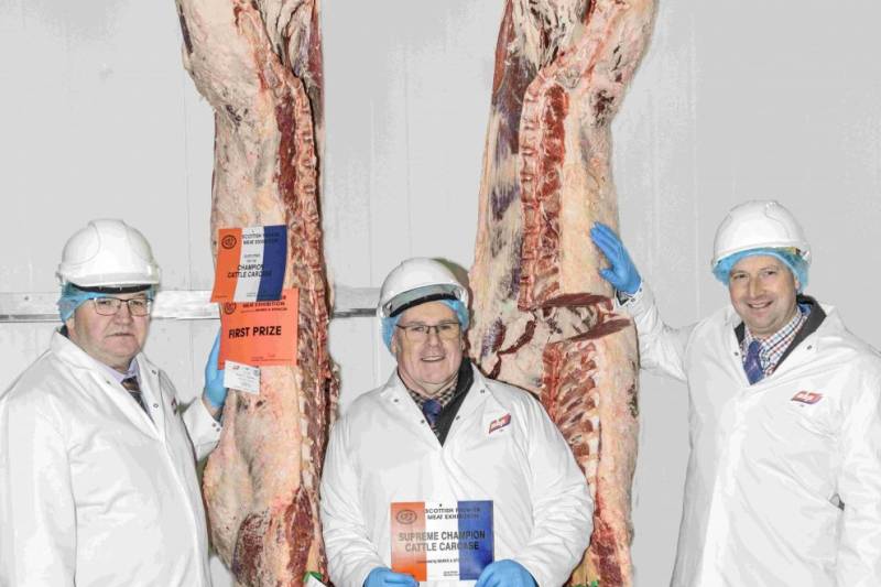 Wilson Peters did the double this year at the Premier Meat Exhibition among the cattle winning both the live and dead competition 